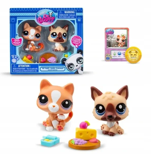 LITTLEST PET SHOP ZESTAW 2 ZWIERZĄTEK + KOD (mix wzorów) - Zabawki