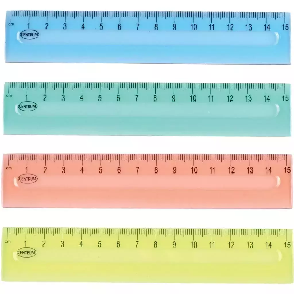 Linijka plastikowa 15cm - Papiernicze i szkolne