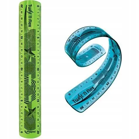 Linijka Twist'n Flex niełamliwa 20 cm torebka (20) - Papiernicze i szkolne