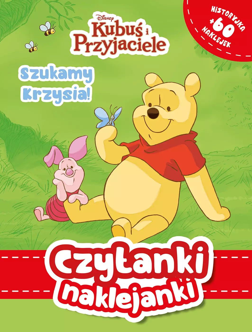 Czytanki naklejanki. Disney Kubuś i Przyjaciele. Szukamy Krzysia - Książki