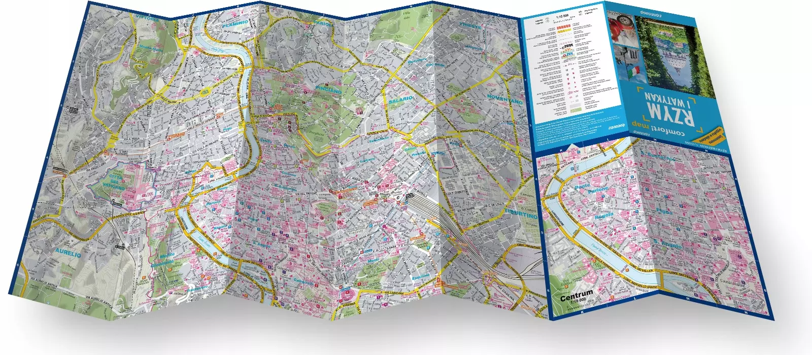 Rzym i Watykan light: przewodnik + mapa - Książki