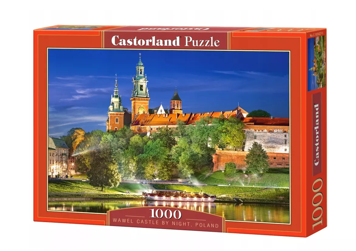 Puzzle 1000 elementów. Zamek Królewski na Wawelu nocą, Kraków - Puzzle