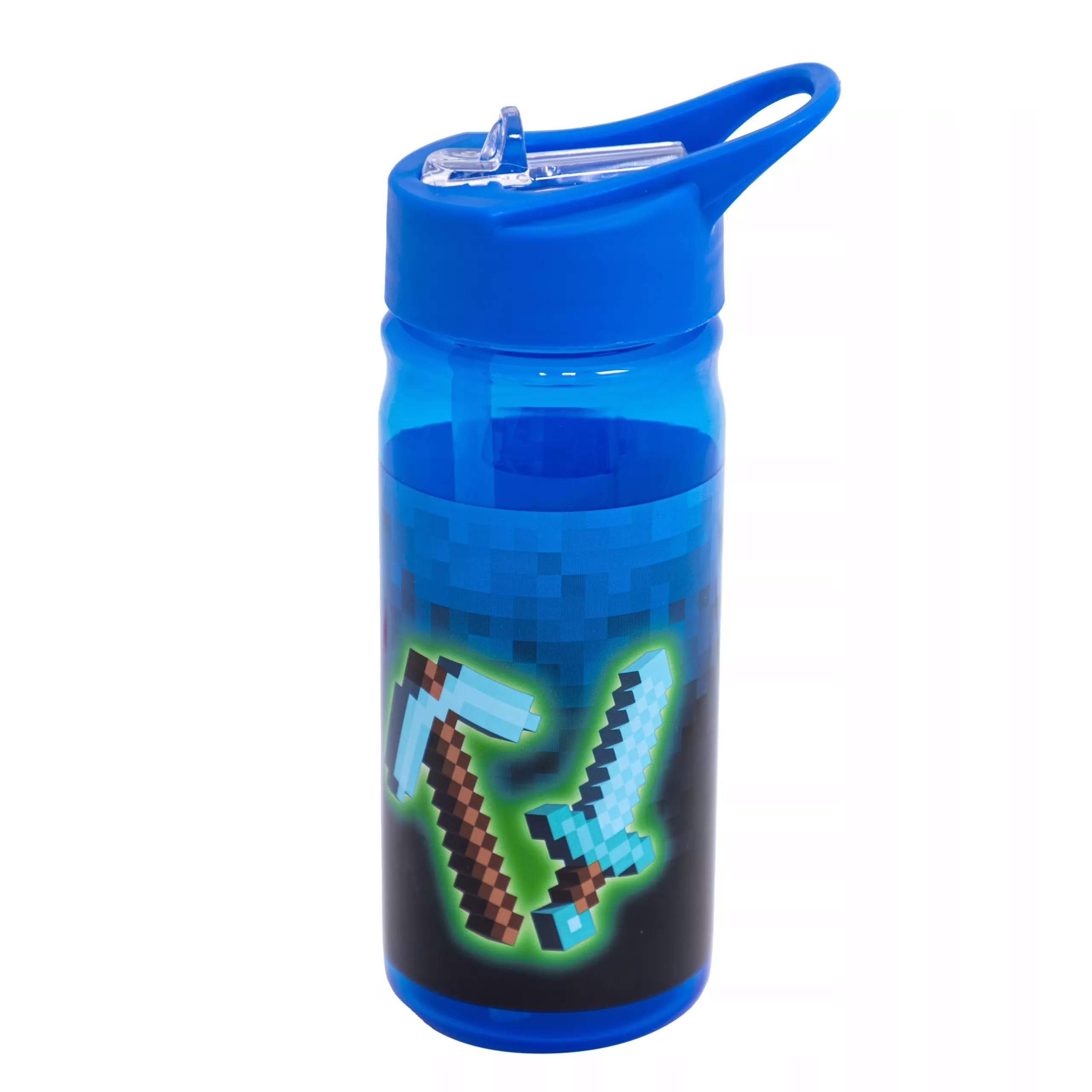 Bidon z rurką Aqua Pure - Blue Pixel - Papiernicze i szkolne