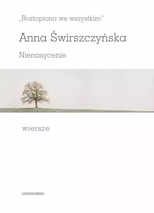 `Roztopiona we wszystkim`. Nienasycenie - Książki