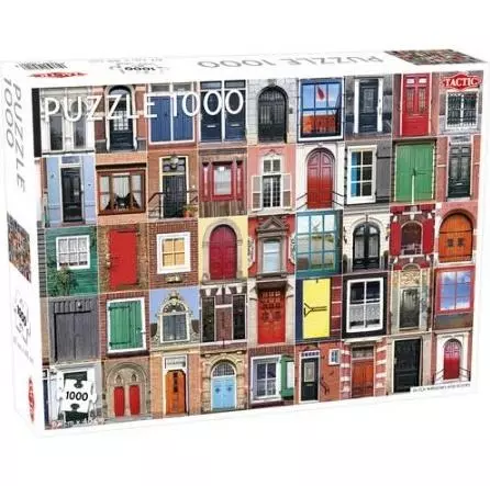 Puzzle 1000 elementów. Dutch Windows and Doors - Puzzle