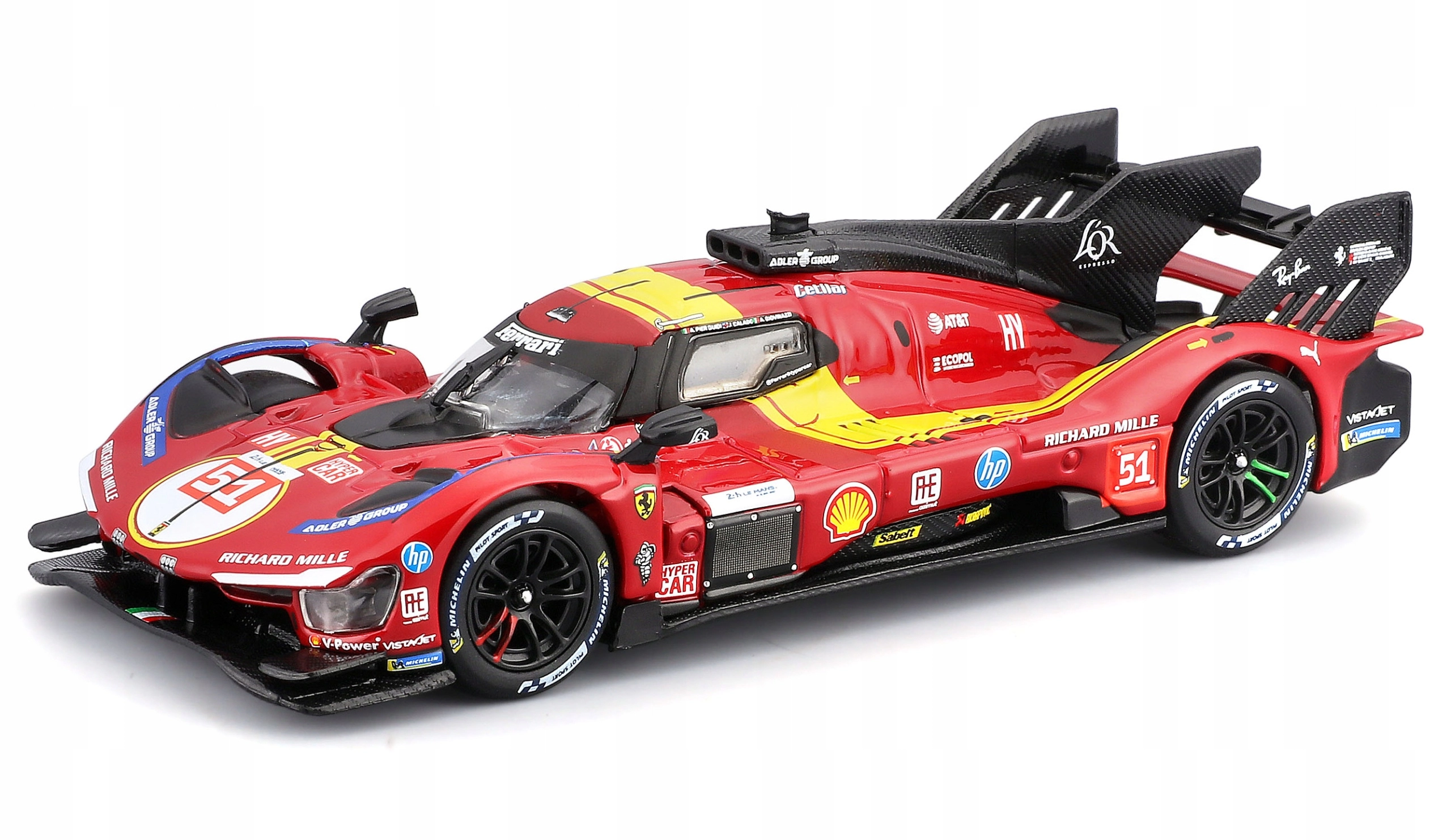 BBURAGO metal, 1:43 FERRARI RACING 499P plastik - Zabawki