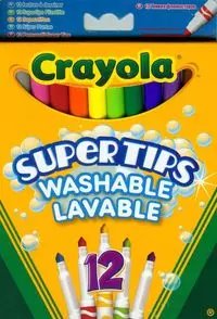 Crayola Flamastry spieralne pastelowe Supertips 12 szt - Papiernicze i szkolne