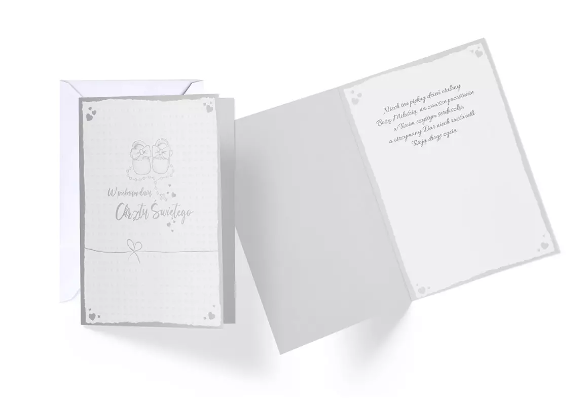 Karnet - Chrzest V-016 - Papiernicze i szkolne