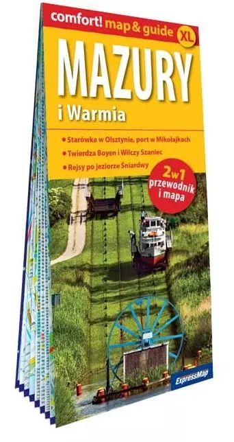 Comfort! map&guide Mazury i Warmia 2w1 w.2023 - Książki