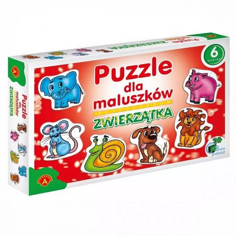 Puzzle konturowe dla maluszków. Zwierzątka - Puzzle