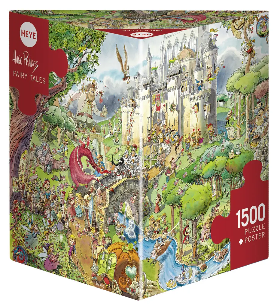 Puzzle 1500 elementów. Świat bajek. Dawno, dawno temu... + plakat - Puzzle