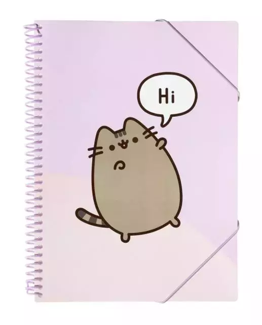 Skoroszyt A4 z gumką 30 kartek, Pusheen - Papiernicze i szkolne