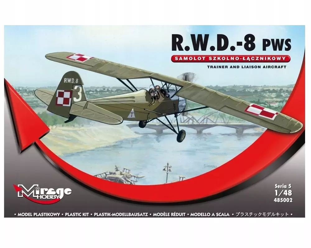 Samolot Szkolno-łącznikowy "R.W.D.-8 PWS" - Zabawki