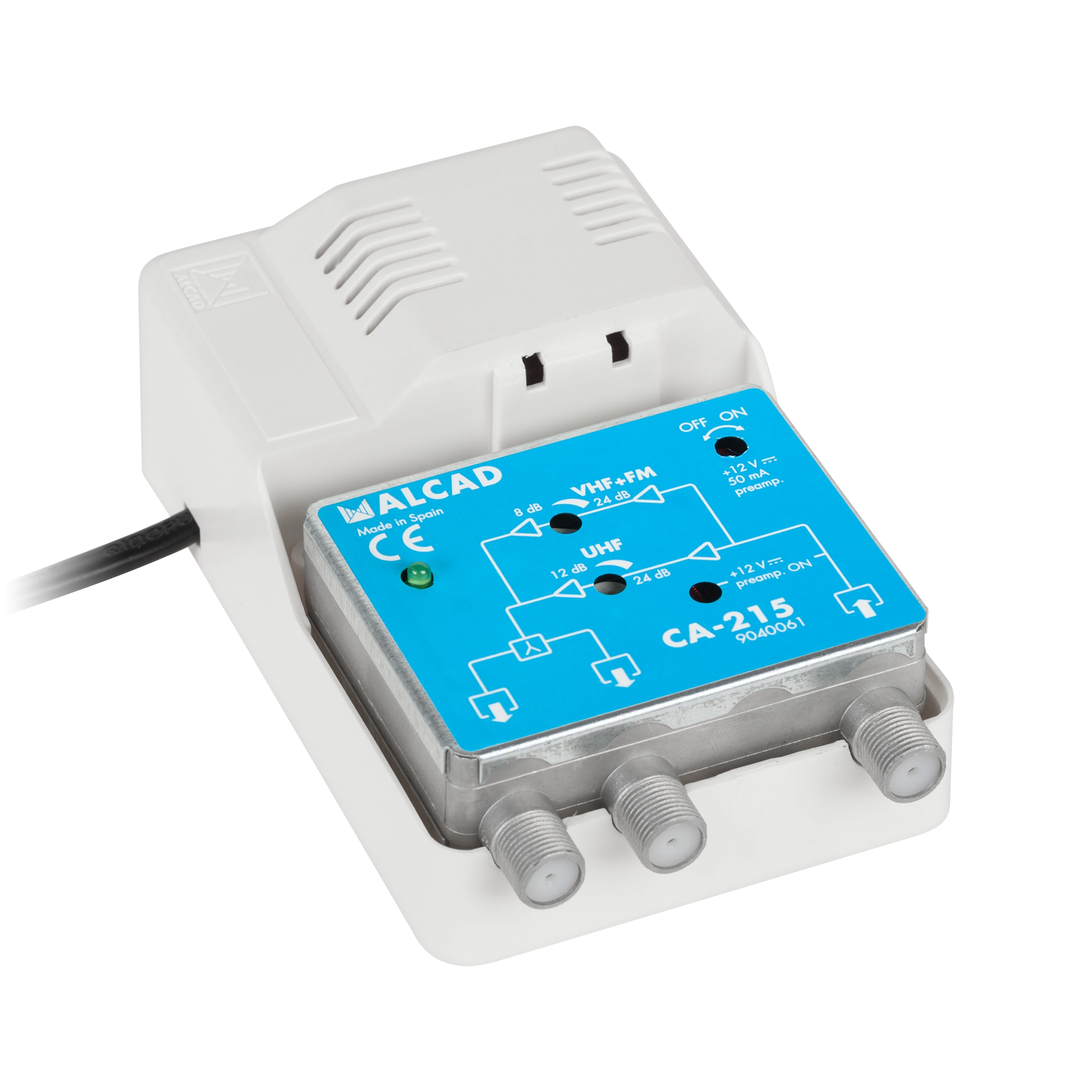 Wzmacniacz antenowy szerokopasmowy 12V CA-215 ALCAD - Elektronika i akcesoria