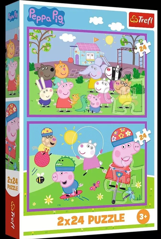 Puzzle 2x24el Peppa Na Placu Zabaw Trefl 34435 Tr - Puzzle