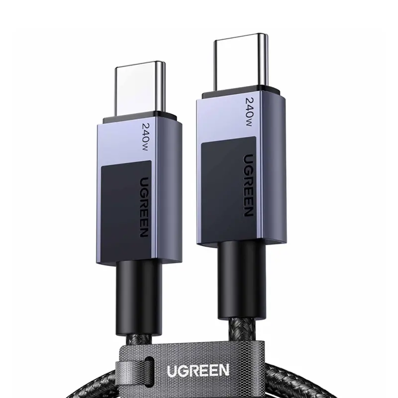 Kabel UGREEN L513 USB-C-USB-C 1m 240W (gwiezdna szarość) - Elektronika i akcesoria