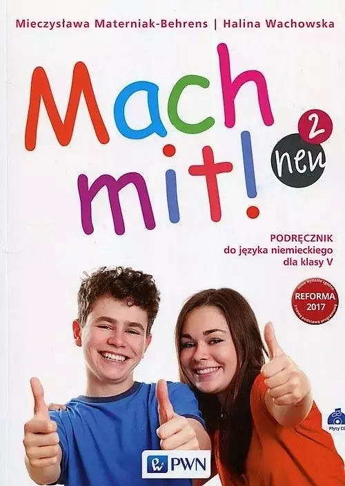 Mach mit! neu 2. Język niemiecki. Klasa 5. Podręcznik + 2 CD - Książki