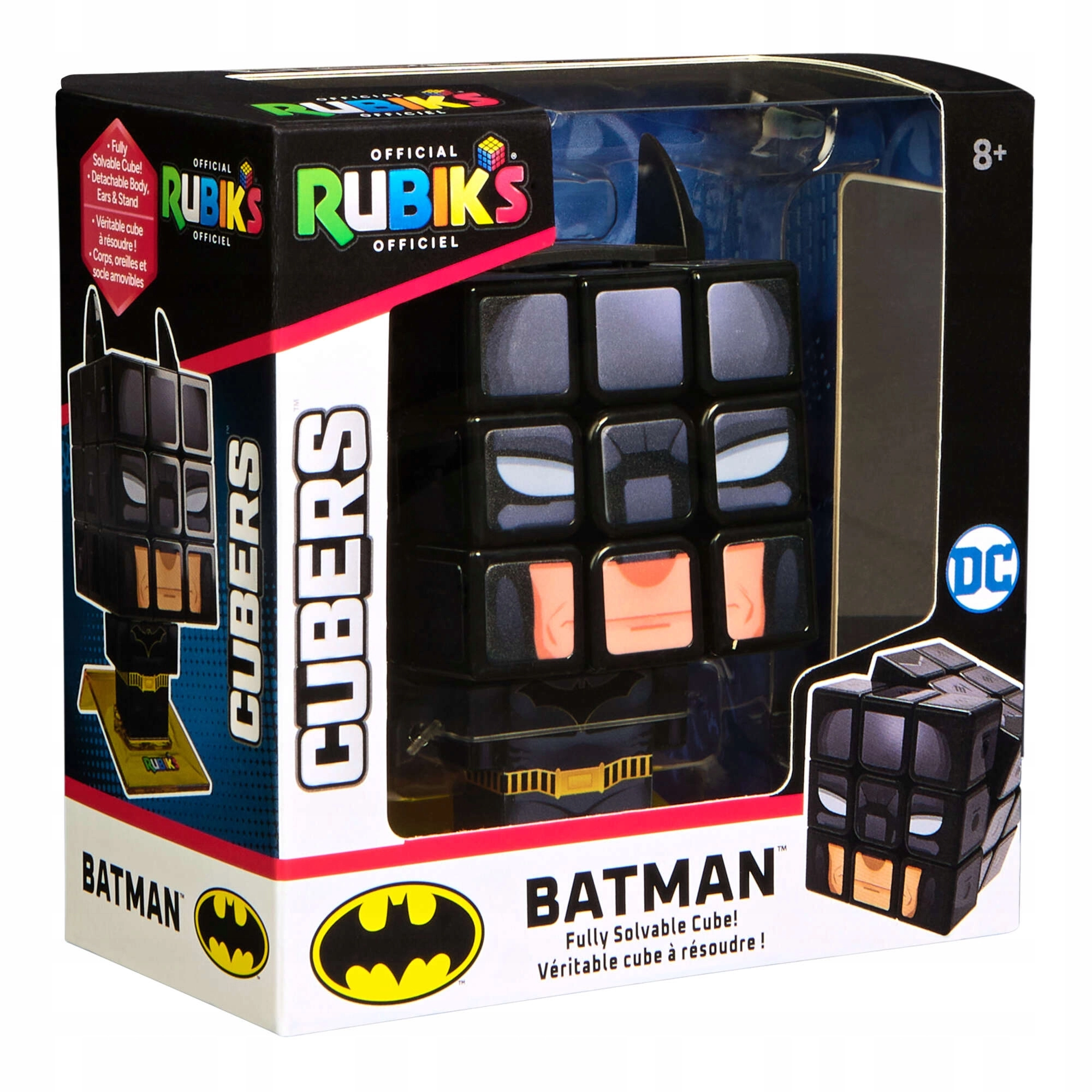 RUBIK'S CUBE KOSTKA RUBIKA 3X3 CUBERS BATMAN - Zabawki