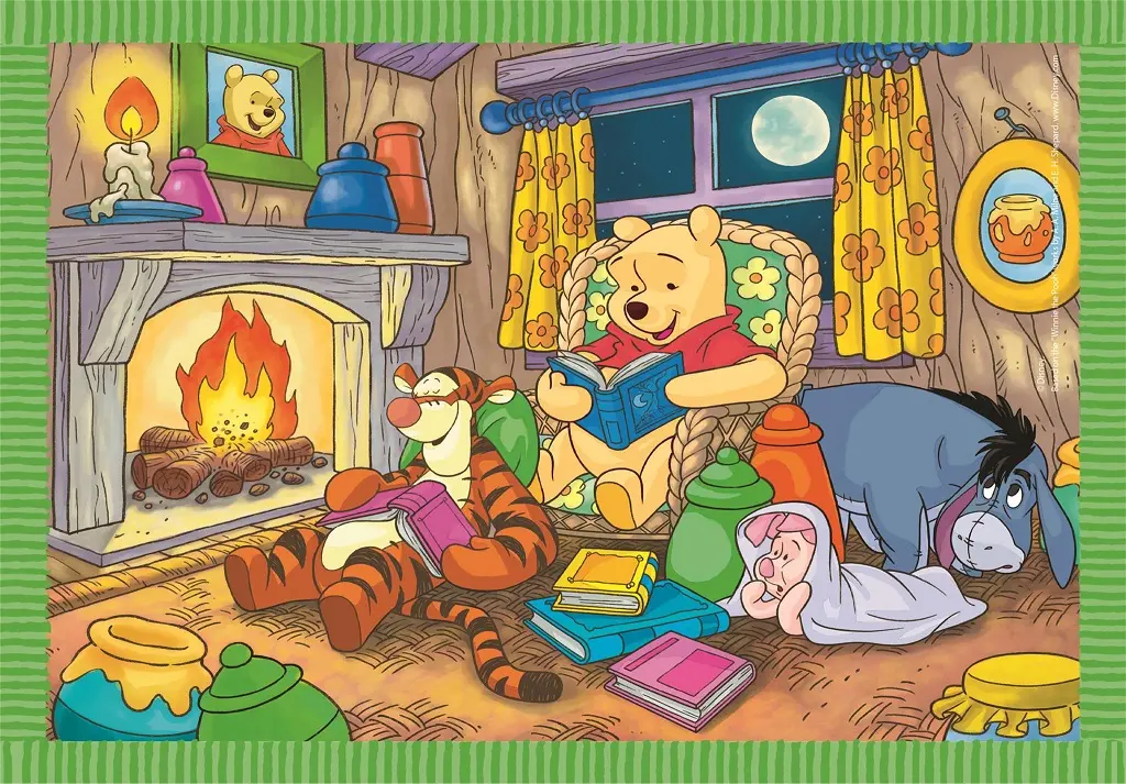 Puzzle 4w1 Super color. Kubuś Puchatek - Puzzle
