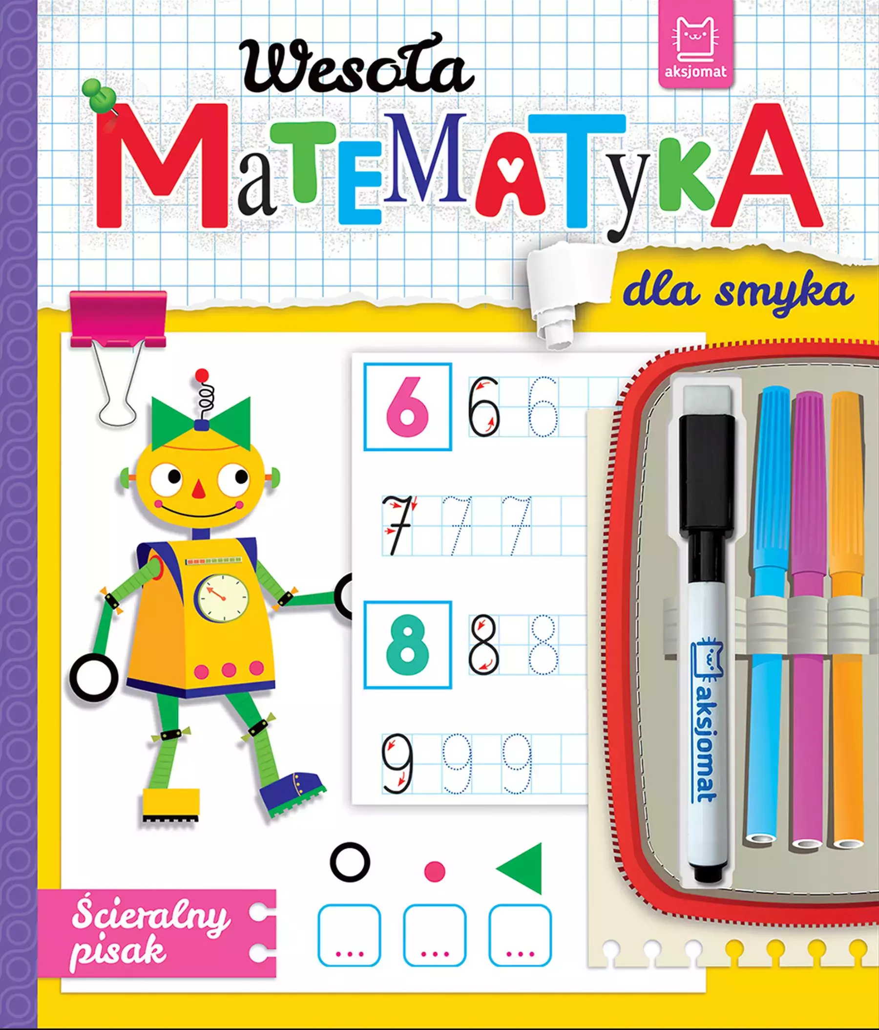 Wesoła matematyka dla smyka. Ścieralny pisak - Książki
