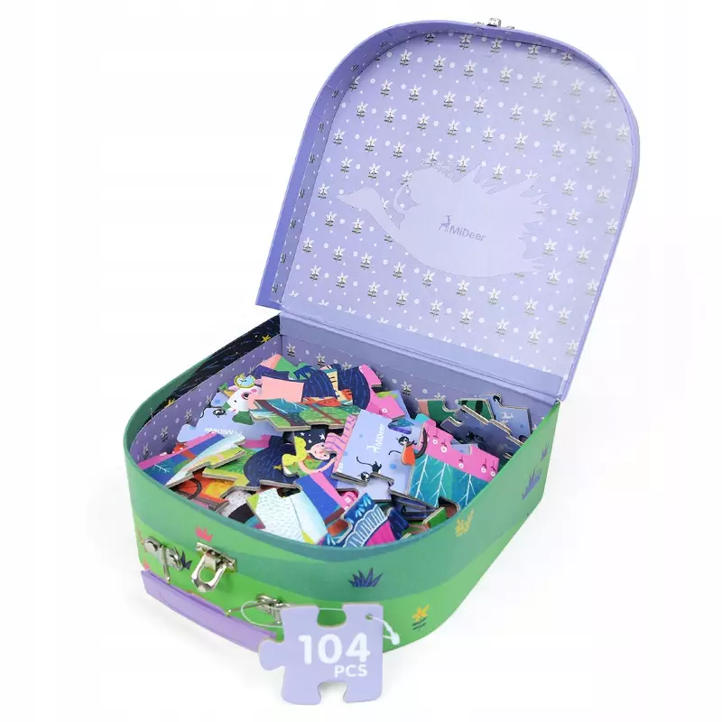 Mideer puzzle w walizce ŚPIĄCA KRÓLEWNA 3+ 104 - Puzzle