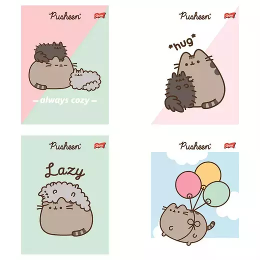 Zeszyt A5 32 kartki w kratkę, Pusheen - Papiernicze i szkolne
