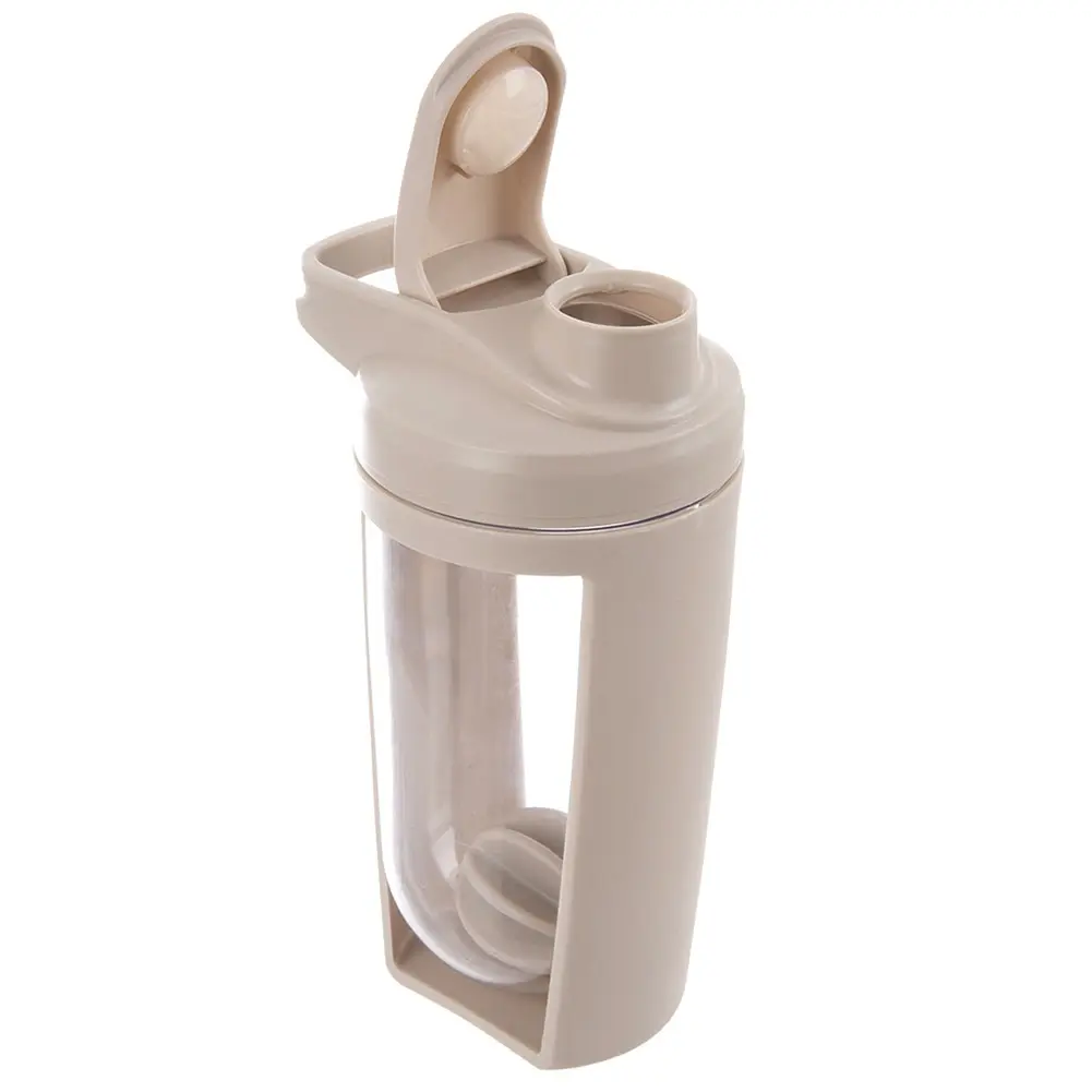 Shaker treningowy z kulką tritan beżowy szczelny 700 ml - Elektronika i akcesoria