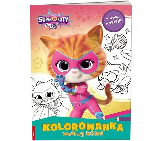 Disney SuperKoty Kolorowanka według kodu - Książki