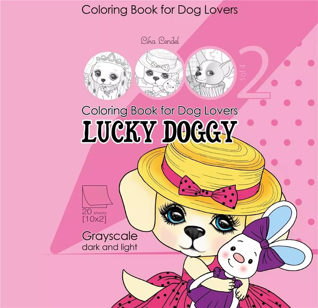 Kolorowanka antystresowa 200x200 Lucky Doggy 2 - Książki