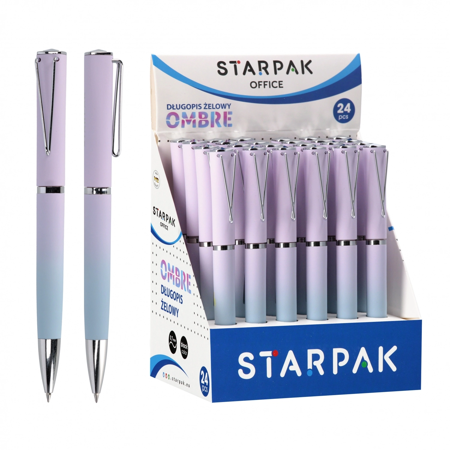 Długopis automatyczny Ombre Starpak 552671 - Papiernicze i szkolne