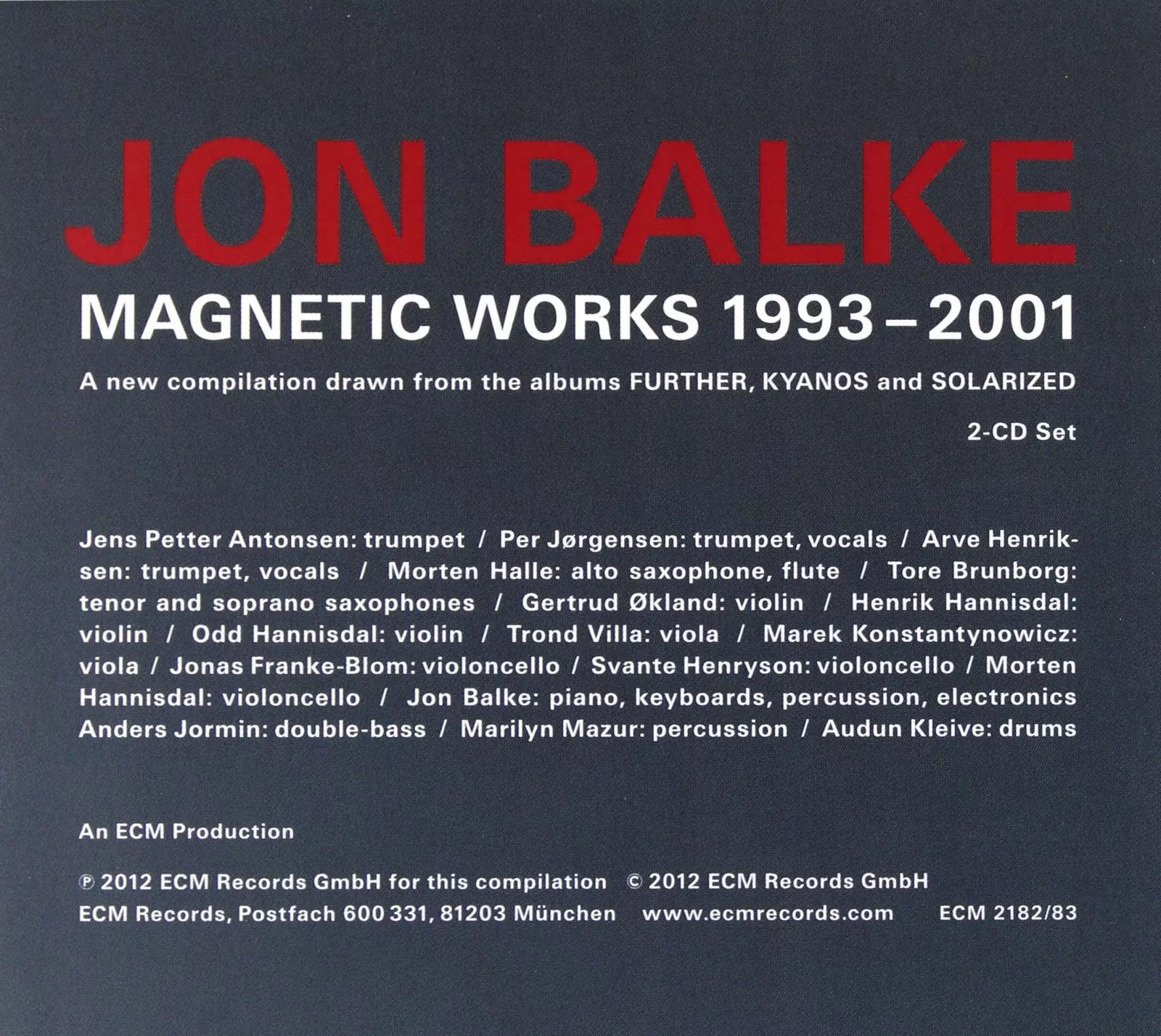 Magnetic Works 1993-2001 - Muzyka