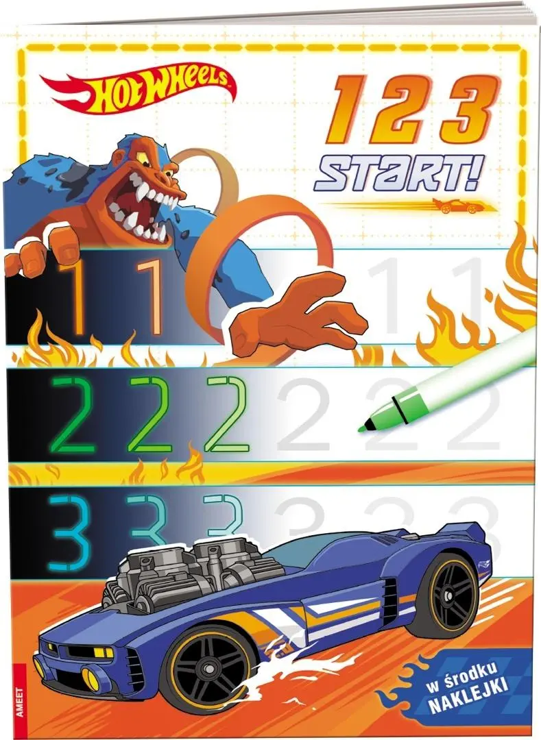Mattel Hot Wheels. 1 2 3 start! - Książki