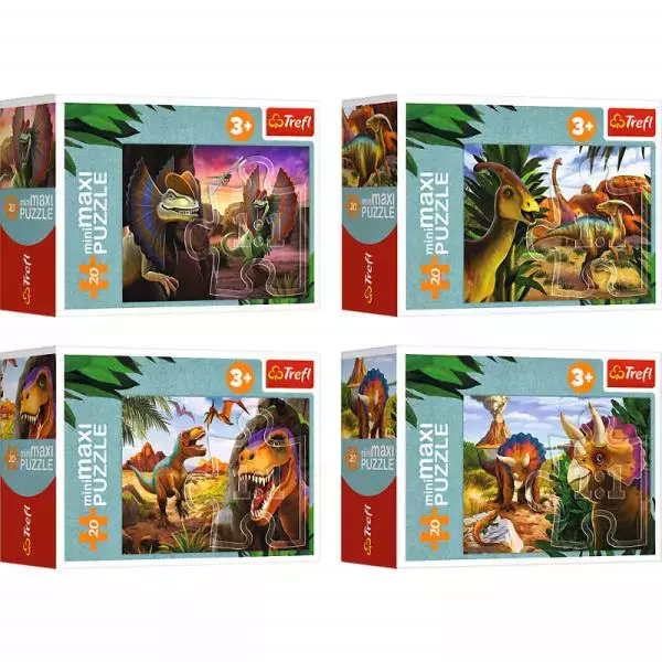 Puzzle 20el "miniMaxi" Poznaj świat dinozaurów 56036 Trefl - Puzzle