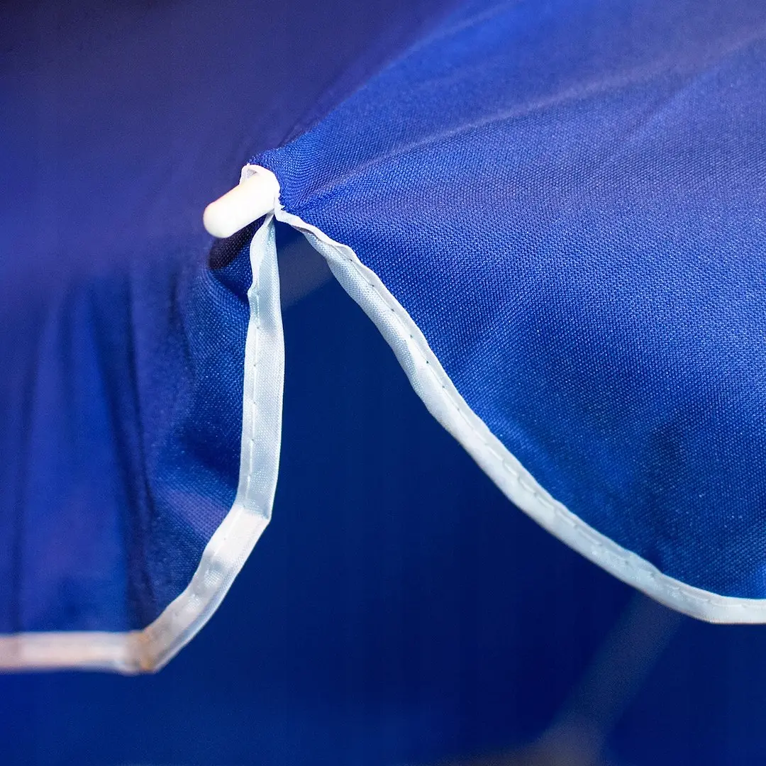Parasol polyester tkanina 240cm, 8 drutów, łamany, granatowy - Elektronika i akcesoria