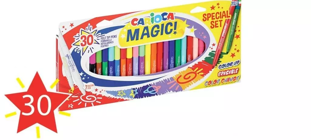 Pisaki Magic zestaw 30szt CARIOCA - Papiernicze i szkolne