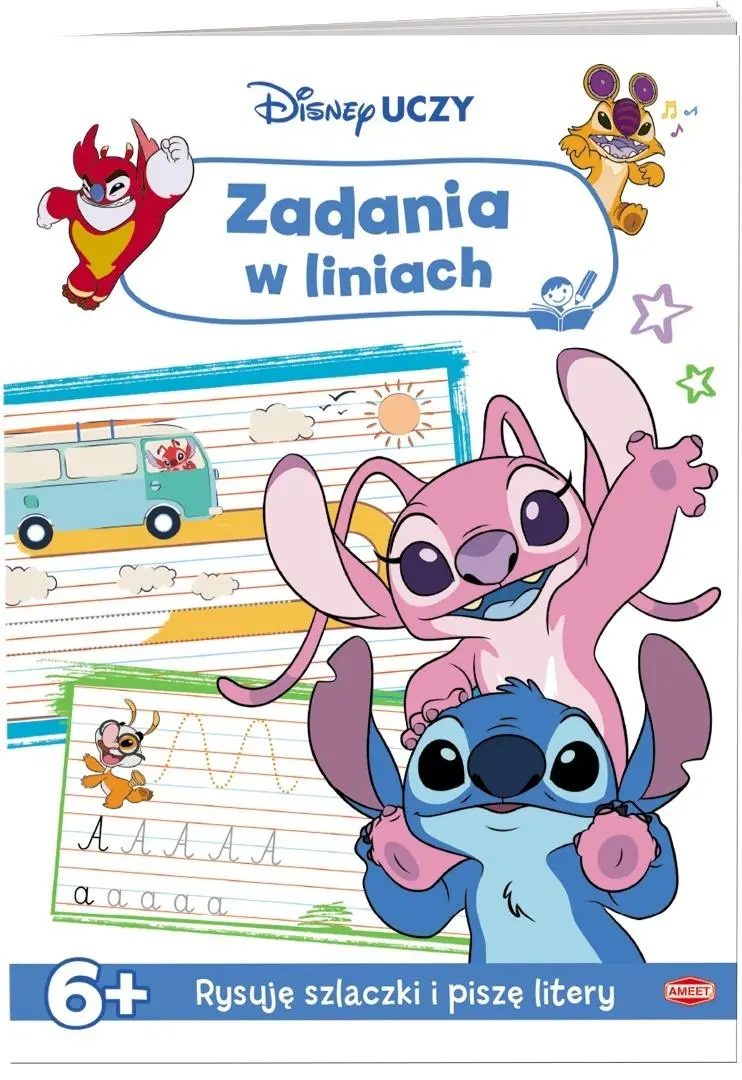 Disney uczy. Stitch. Zadania w liniach - Książki