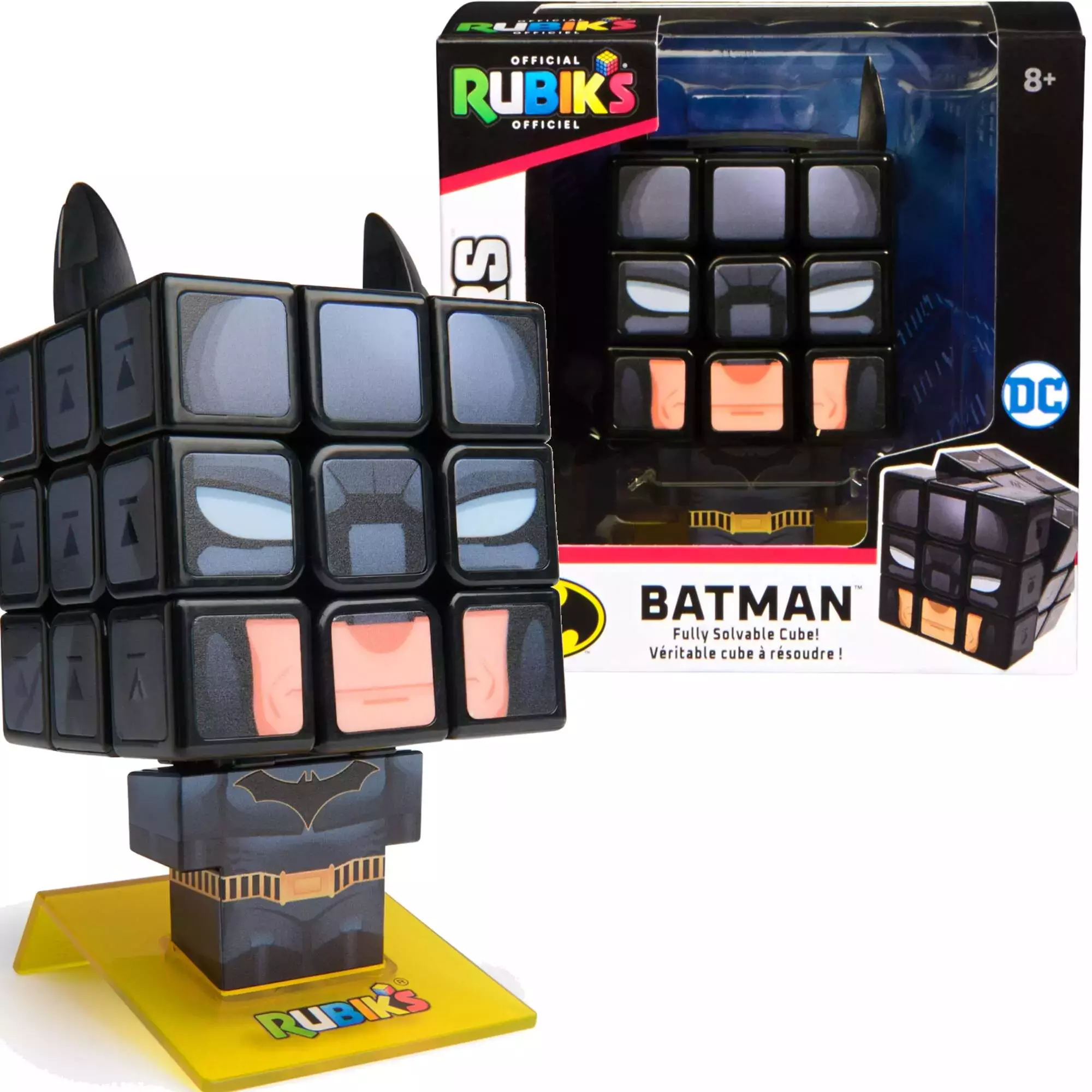 RUBIK'S CUBE KOSTKA RUBIKA 3X3 CUBERS BATMAN - Zabawki