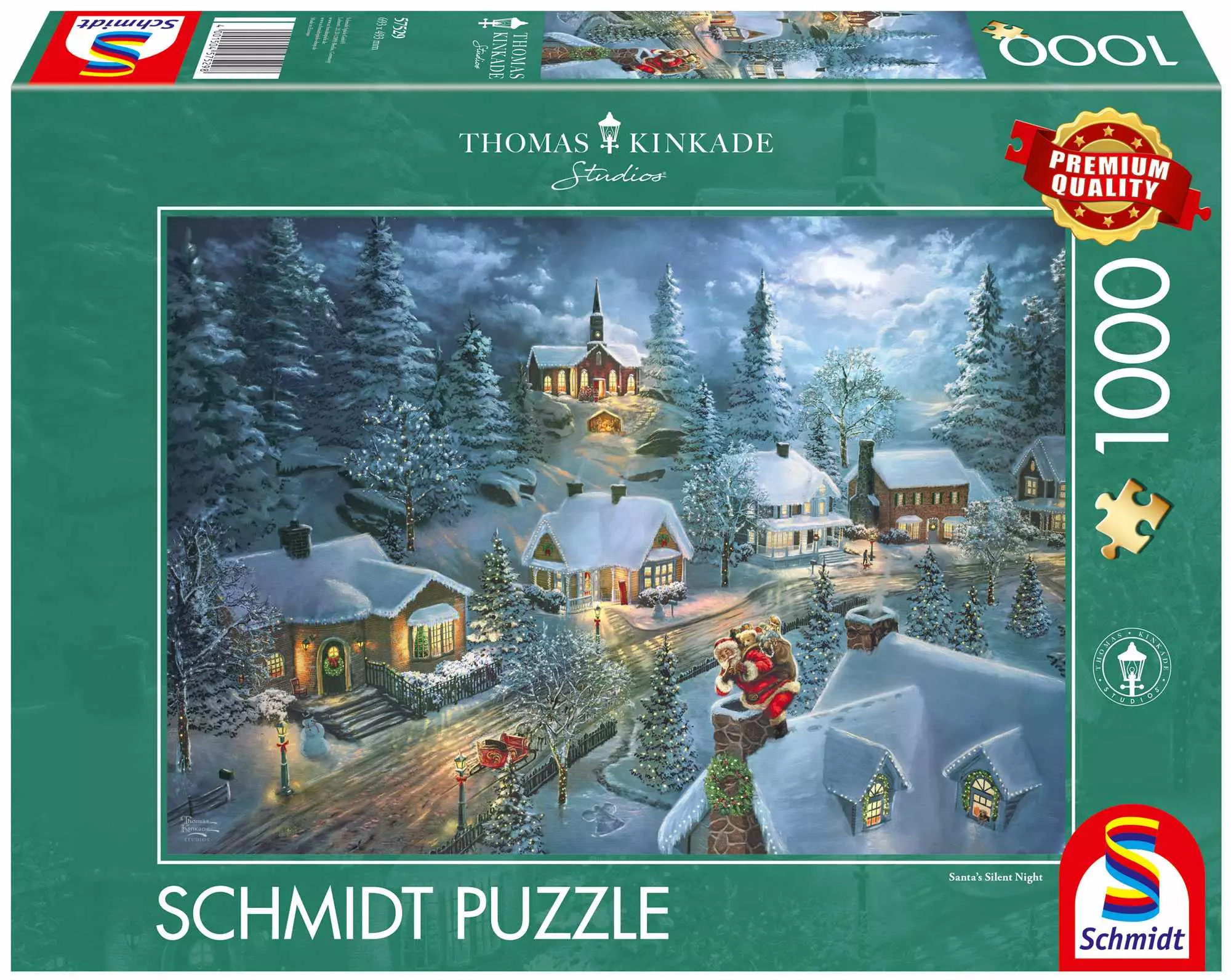 Puzzle 1000 PQ T. Kinkade Cicha noc 113667 - Puzzle