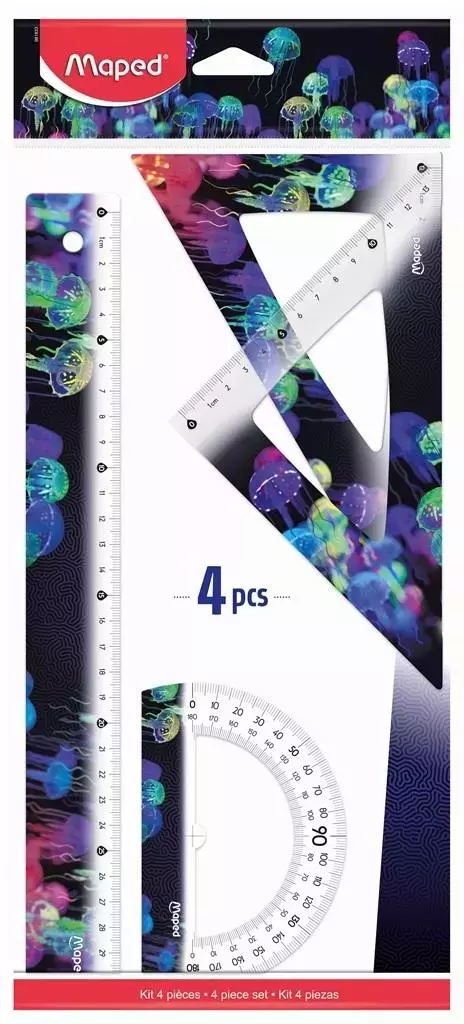 Zestaw przyborów do geometrii Deepsea MAPED - Papiernicze i szkolne