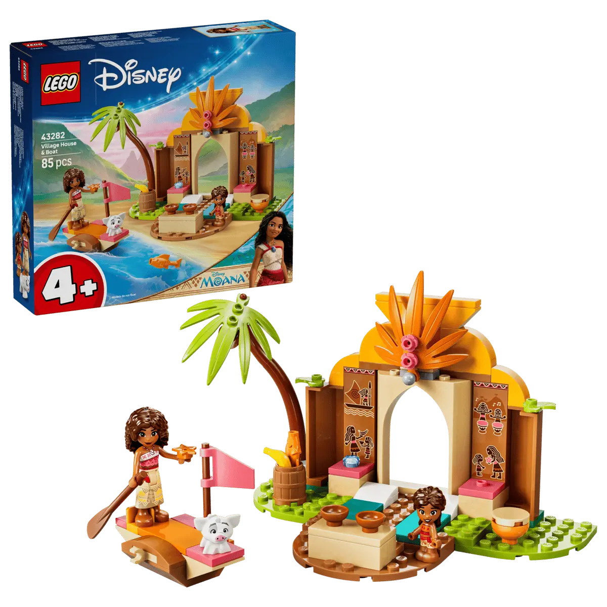 LEGO Disney™ Wiejska chatka i łódź 43282 - Zabawki