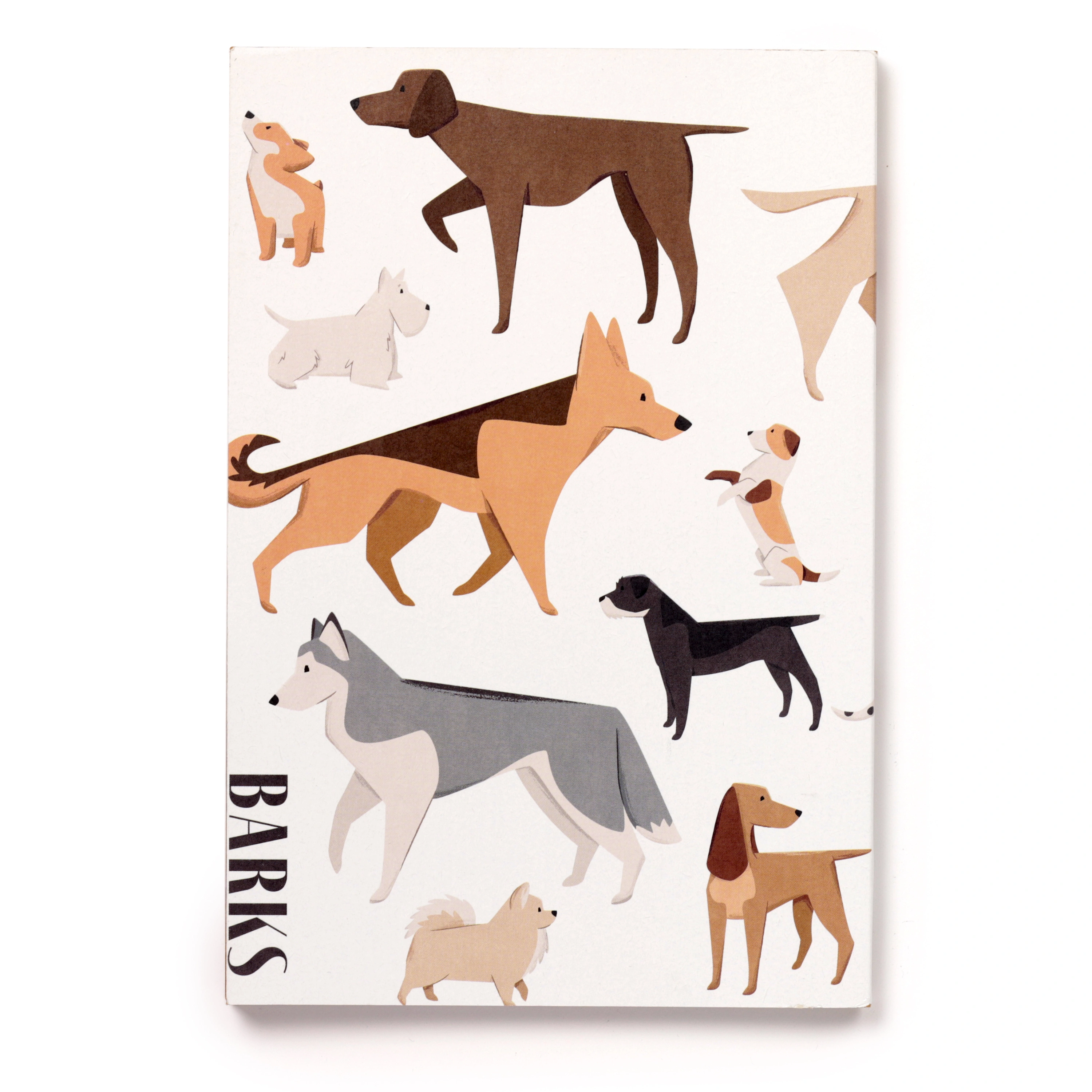 Notatnik z papieru z recyklingu w linie A5 Barks Dog - Papiernicze i szkolne