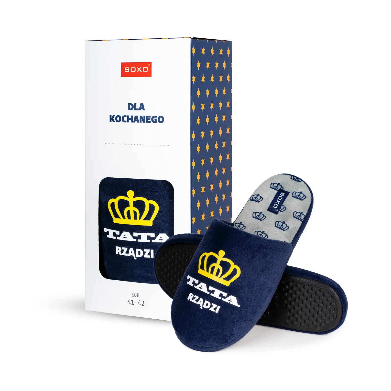 Kapcie Męskie Tata Rządzi - rozmiar 43-44 - Mama i dziecko