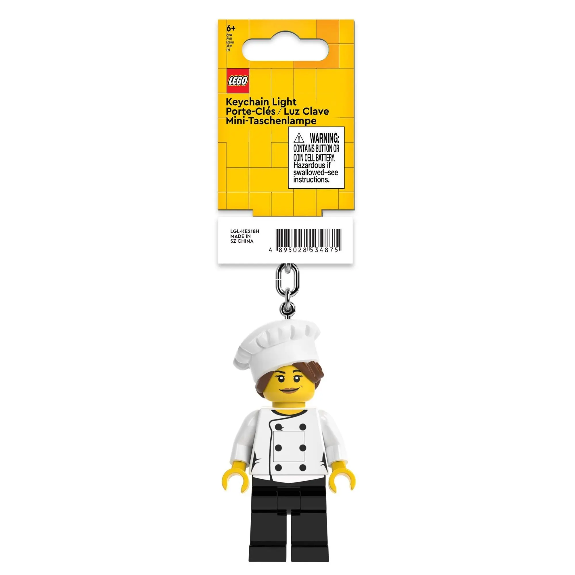 Brelok z latarką LEGO Minifigures™ – Kucharka - Zabawki