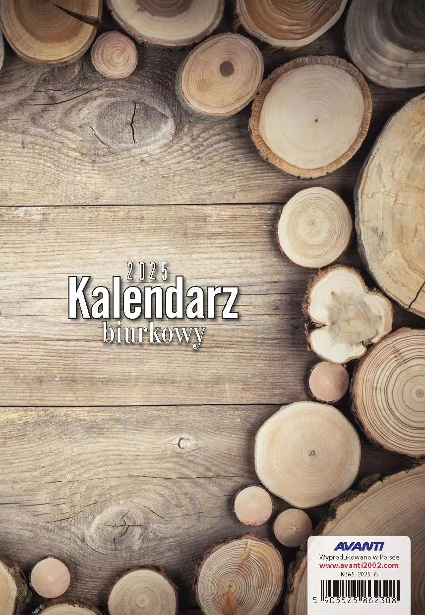 Kalendarz biurkowy 2025 - Książki