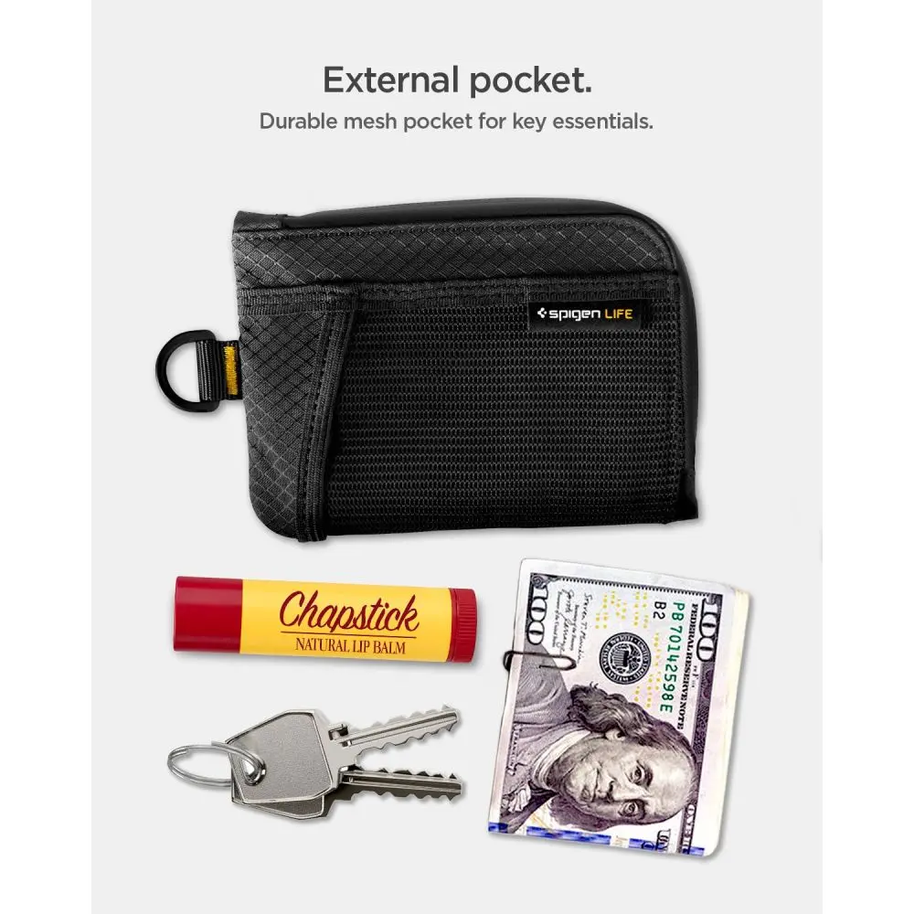 Spigen LF300 Soft RFID Card Holder Black - Papiernicze i szkolne