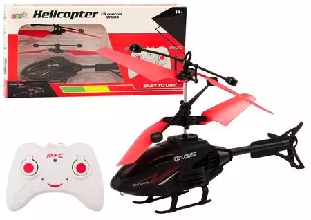 Helikopter R/C źyroskop czerwony - Zabawki