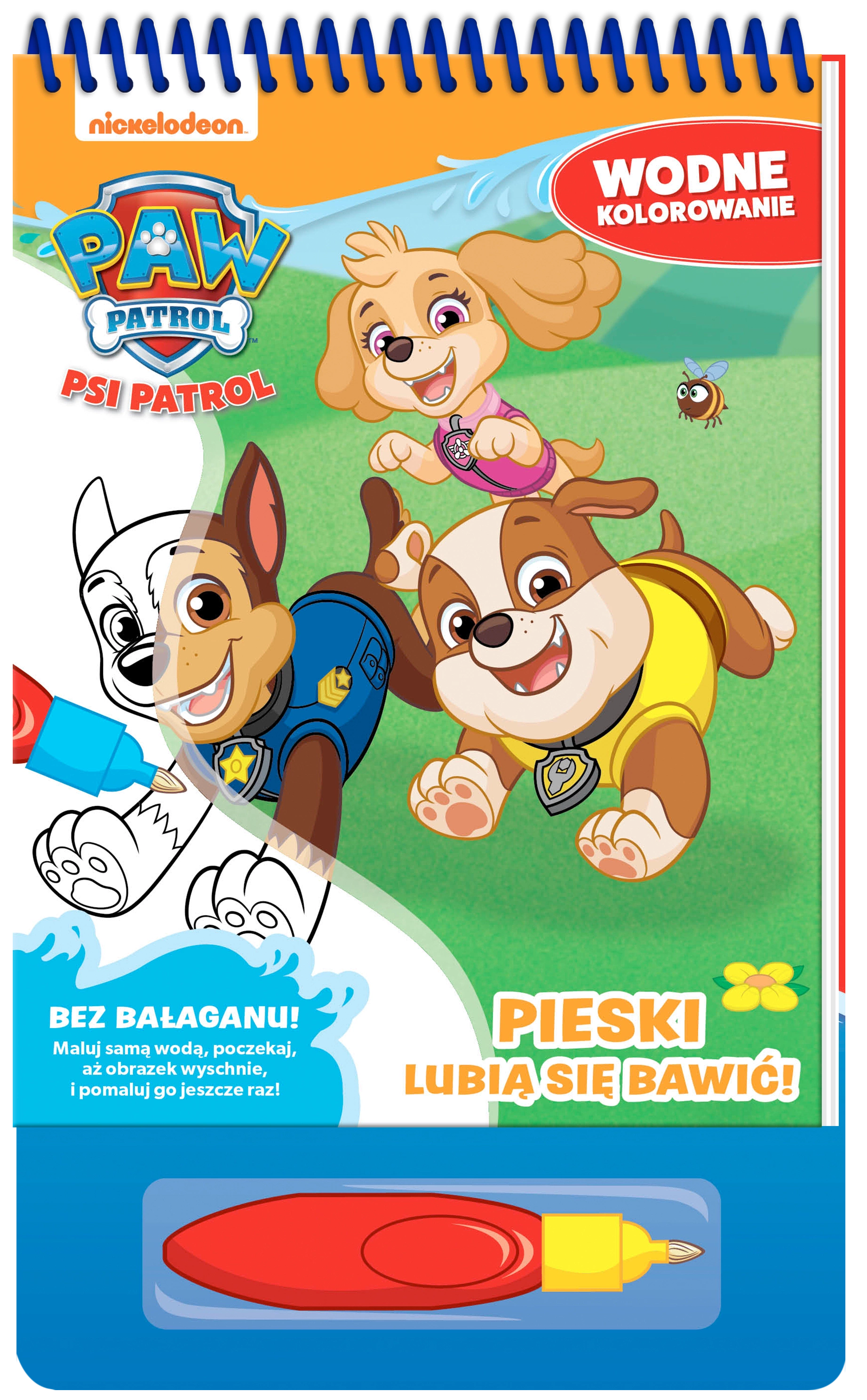Psi Patrol. Wodne kolorowanie cz. 11 Pieski kochają sport! - Książki