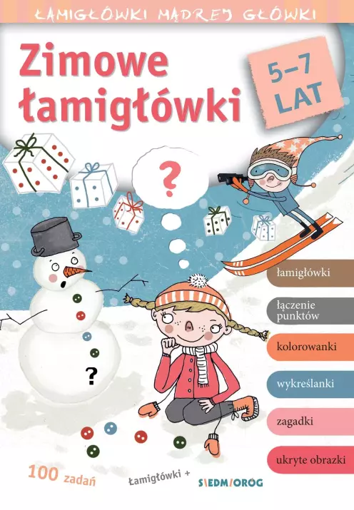 Zimowe łamigłówki. Łamigłówki mądrej główki - Książki