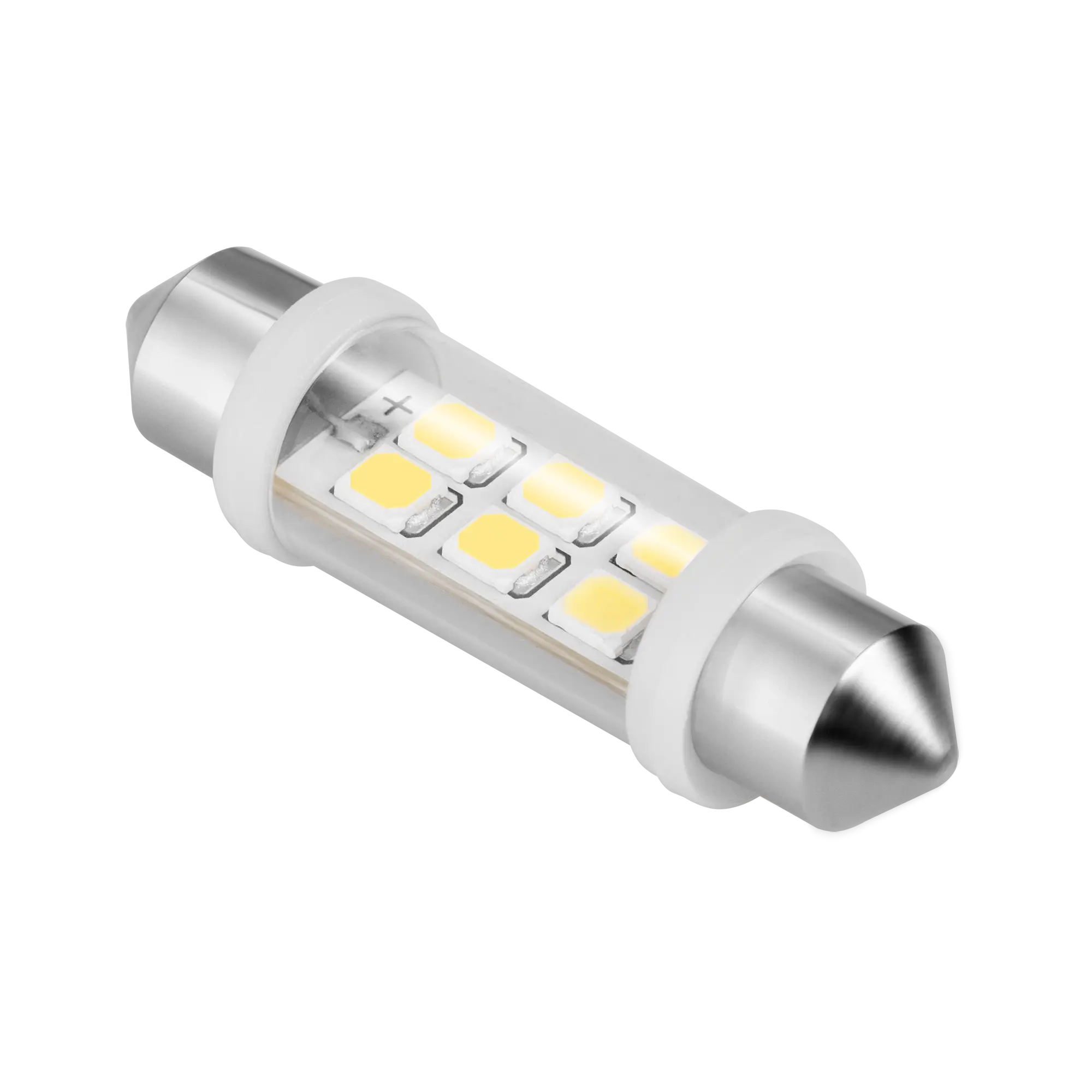 Zarówka samochodowa LED 12V 10*40, 6xSMD Sv8.5, biała - Elektronika i akcesoria