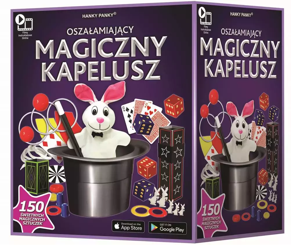 Magiczny kapelusz z króliczkiem 150 sztuczek - Gry